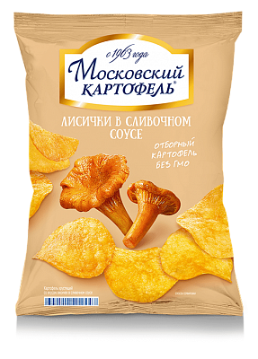 Картофель Московский 30гр со вкусом лисичек в сливочном соусе*35шт 