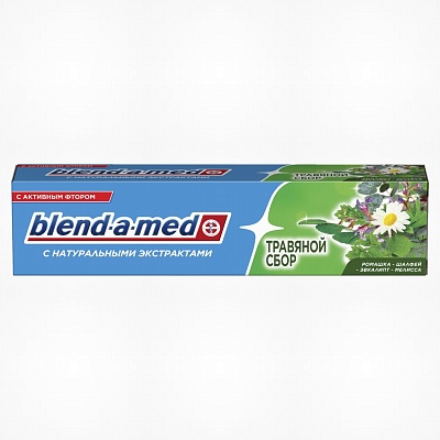 Зубная паста Blend-a-med С натуральными экстрактами (травяной сбор) 100мл.*24