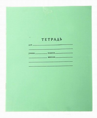 Тетрадь 24листа клетка зеленая /ТВ524 Z1-01