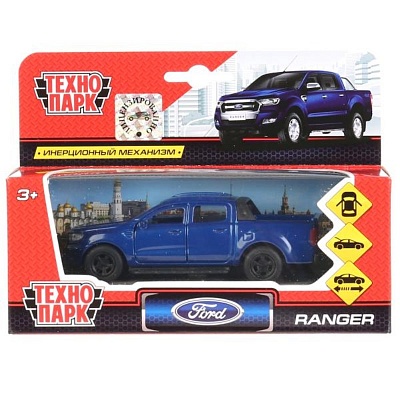 Машина металл."Технопарк" Ford Ranger Пикап синий (длина 12см) / 272085 / SB-18-09-FR-N(BU)