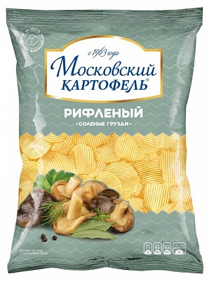 Картофель Московский 130гр*16шт Со вкусом Соленых груздей 