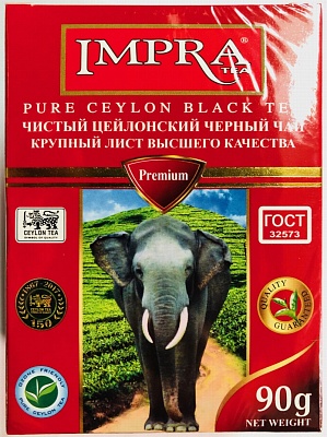 Чай Импра RED 90гр*30шт черный (Красная пачка)