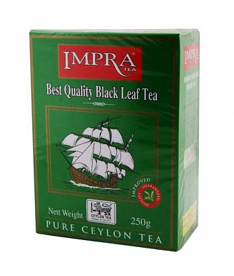 Чай Импра 200гр*20шт черный ,м/лист (Зеленая пачка)
