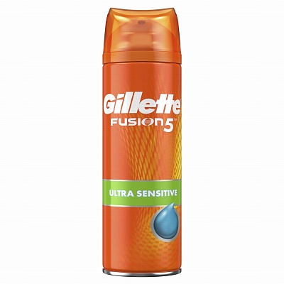 Гель д/бритья GILLETTE Fusion5 для чувствительной кожи 200мл.*6