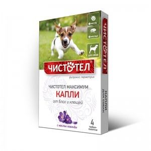 Чистотел Максимум антипаризитарные капли для собак (С602200818) VET