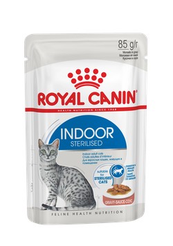 Royal Canin Индор Стерилайзд 0,085кг*12шт В СОУСЕ д/кошек живущих в помещениях (12780008A0
