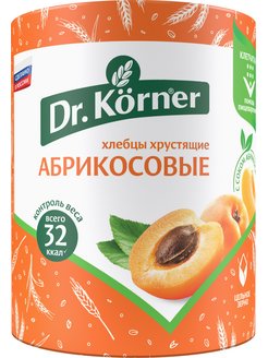 Хлебцы Dr. Korner Злаковый коктейль Абрикосовый 90гр*20шт (Хлебпром)
