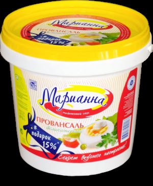 Майонезный соус Марианна дел. провансаль 25% 850мл.*12 ведро
