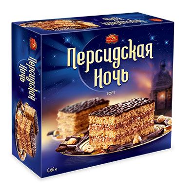 Торт Персидская ночь 660гр*6шт (АО КБК "Черемушки")