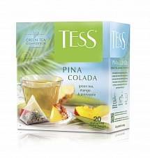 Чай Тесс Пина Колада пирамидки /чайный напиток/ 20 ПАКЕТОВ*1,8гр*12шт (зеленый с манго и ананасом)