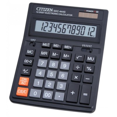 Калькулятор Citizen  12разрядный черный