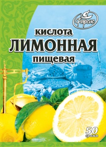 Лимонная кислота  ТМ Фарсис 100гр.*50