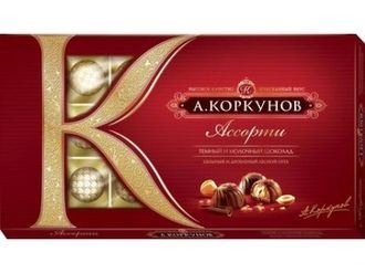 Ш.К.Коркунов 192гр Ассорти из Темного шоколада*10шт