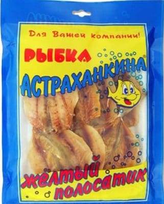 Желтый полосатик 70гр*20шт сушено-вяленный п/п (Астраханкина рыбка)