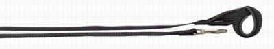 Поводок нейлон Премиум 20ммх150см Черный светотораж.с неопреновой подкладкой (02220051-07) ТМ Каскад