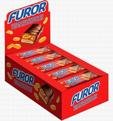 Батончики шоколадные Furor Soft caramel&Peanut 35гр*21штг (КНК732)