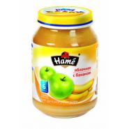 Детское питание Hame 190гр.*10 яблочное с бананом (с 6 мес.) ст/б
