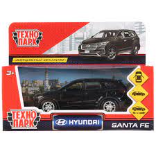 Машина металл."Технопарк" Hyundai Santafe (длина 12см) черный / 273050 / SANTAFE-BK