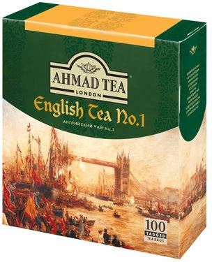 Чай Ахмад Английский №1 пакет 100*2г*8шт (черный)