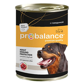 ProBalance Adult Immuno Рrotection 850гр*12шт говядина консервированный корм для собак 