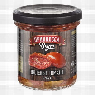 Томаты вяленые в масле Принцесса вкуса 140гр.*10 ст/б