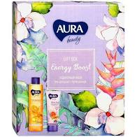 ПН женский "AURA" Beauty Energy Boost (крем д/рук Витаминный 75мл.+ гель д/душа Апельсин и имбирь 250 мл.) * 12 / 34212
