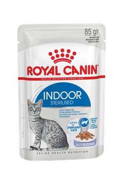 Royal Canin Индор Стерилайзд 0,085кг*12шт В ЖЕЛЕ д/кошек живущих в помещениях (12880008A0)
