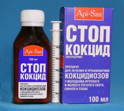 Стоп-Кокцид 100мл 5% (30шт/кор) для лечения и профилактики кокцидиозов VET
