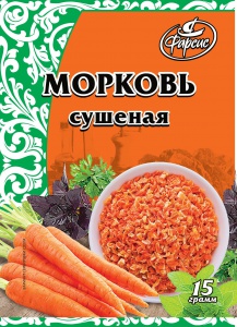 Морковь сушаная ТМ Фарсис 15гр.*30