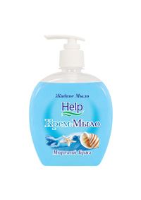 Жидкое крем-мыло "HELP" Морской бриз 500гр.с дозатором*12 (5-0356)