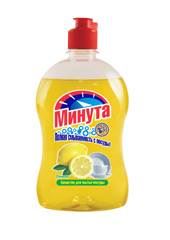 Средство д/мытья посуды "МИНУТА" Лимон 500гр.*12 (2-0165)