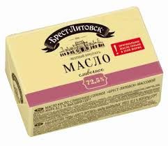 Масло сладко-сливочное несоленое Брест-Литовск Традиционное 82,5% 180гр.*20