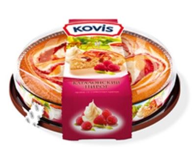 Пирог Коvis 400гр*6шт малина со сливочным кремом (Раменкий КК)