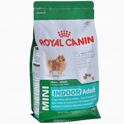 Royal Canin Мини Индор Эдалт 0,5кг*10шт корм для взрослых собак мелких размеров (весом менее 10 кг) в возрасте от 10 мес и старше (24340050R0)