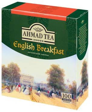 Чай Ахмад Английский завтрак 100 ПАКЕТОВ*2гр*8шт (черный)