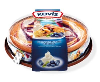 Пирог Коvis 400гр*6шт черника с йогуртовым кремом  (Раменкий КК)