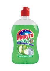 Средство д/мытья посуды "МИНУТА" Яблоко 500гр.*12 (2-0166)