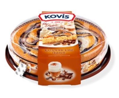 Пирог Коvis 400гр*6шт с шоколадно-карамельной начинкой (Раменкий КК)