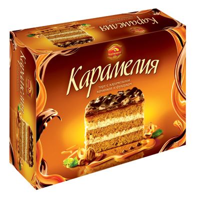 Торт Карамелия 400гр*6шт (АО КБК "Черемушки")