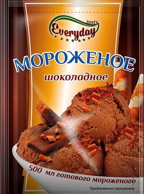 Десерт сухой EVERYDAY для мороженного с аром. шоколада 55гр.*16 пакет
