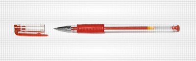 Ручка гелевая COMFORT 0,7мм  красная   (арт.РГ166-03)