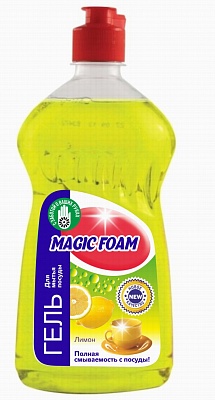 Гель д/мытья посуды "MAGIC FOAM" Лимон 500гр.*12 (2-4904)