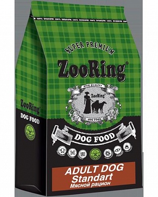 Корм ZooRing Adult Dog Standart Мясной рацион 10кг Корм для собак (425341)