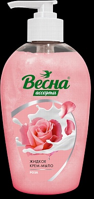 Жидкое крем-мыло Роза ( ВЕСНА ) 280гр.* 15 / 5217