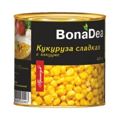 Кукуруза Bona Dea 340гр.*12 ж/б Краснодар