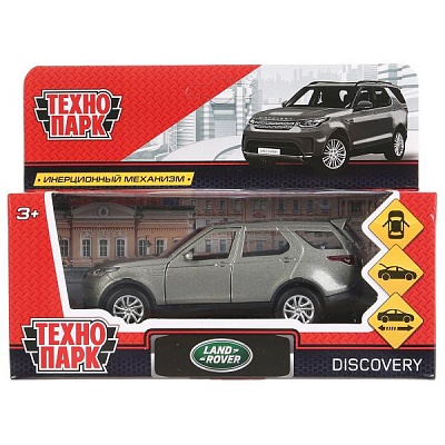 Машина металл."Технопарк" Land Rover Discovery серый (длина 12см) / 271526 / DISCOVERY-GY