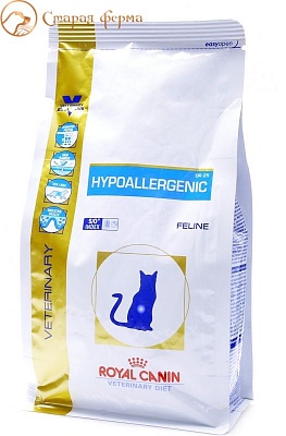 Royal Canin Гипоаллердженик 0,5кг *12штДР25 (фелин) корм для кошек при пищевой аллергии (39020050R1)