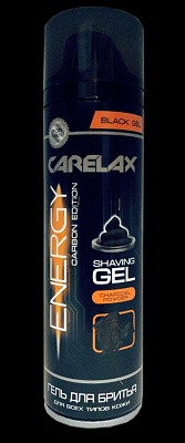 Гель д/бритья CARELAX ВLACK (для всех типов кожи) 200мл.*12 / 3113525