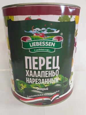 Перец халапеньо нарезанный LIEBESSEN/MAMMINGER 3300гр.*6 ж/б