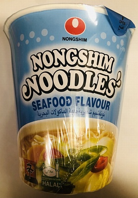 Лапша Нонгшим с морепродуктами 65гр*30шт (Nongshim )/стакан
